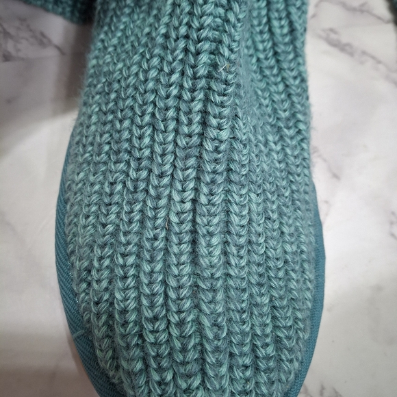 Teal Knit Button UGG Boots - Picture 5 of 11